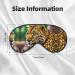 Yellow Leopard Print Sleep Mask | Adjustable & Breathable Eye Mask for Comfortable Sleep - Shop Internationally - Buy Online on GoSupps.com