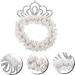 Ipetboom Hair Rope Hair Accessories for Girls Pearl Hair Tie Elastic Hair Tie Tiara Hair Ribbons Hair Ties for Girls Scrunchies for Girls Pearl Crown Hair Ties Pearl Beaded Hair Scrunchies - Buy Online on GoSupps.com