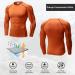 3 Pack Men's Cool Dry Compression Long Sleeve Shirts - Black/White/Orange - Large | Sports Base Layer for Running, Workout, Gym - Buy Online on GoSupps.com