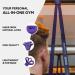 3DActive Pull Up Assist Band - Purple, 40-80 lbs - Resistance Band for Strength Training, Powerlifting, CrossFit - Includes Free Exercise Guide - Buy Online on GoSupps.com