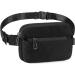 ZORFIN Fanny Packs for Women Men Black Crossbody Fanny Pack Belt Bag with Adjustable Strap Fashion Waist Pack for Outdoors/Workout/Traveling/Casual/Running/Hiking/Cycling (Black Gray Zipper) - Buy Online on GoSupps.com