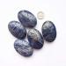 Buy Manekieko Natural Sodalite Worry Stones | Oval Palm Pocket Healing Crystals for Massage & Energy | International Shipping - Buy Online on GoSupps.com