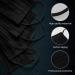 Black-50pack Disposable Face Masks Ear Loop. Protective breathable dust-proof 3protective non woven layer mask. Non-Medical Protective Disposable Mask for everyday use. - Buy Online on GoSupps.com