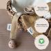 SAGA Copenhagen Pacifier Chain Pala (Almond) | 100% Organic Sustainable & GOTS-Certified | 2x17cm - Buy Online on GoSupps.com