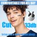 2 Pair Reusable Silicone Ear Plugs for Adults - Noise Cancelling Sleep Swimming Work Travel & Concerts (Black - Buy Online on GoSupps.com
