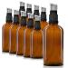 OPUTEC 68 x 100 ml travel pump pum pum pums made of brown las: Large pack of small mini bottles of cream dispenser Lotion dispenser for filling