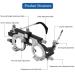 CGOLDENWALL Adjustable Optical Test Lens Frame TF-B PD 48-80mm - Ultra Lightweight Titanium Glasses for Optometry & Eye Testing - Buy Online on GoSupps.com