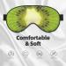 BREAUX Kiwi Slice Print Sleep Mask | Double-Sided Blackout Eye Mask for Travel | Comfortable and Stylish Eye Sleep Mask - Buy Online on GoSupps.com
