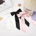 WantGor Long Tail Bow Hair Clips Hair Ribbon Bows Satin Bowknot Clip Large Hair Barrettes Cute Ponytail Holder Hair Accessories for Women Daily Party Wedding Prom (Black) - Buy Online on GoSupps.com