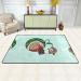 YYHHAOFA Sunflower Seeds Watermelon Seeds Picture Flannel Anti-Slip Floor mat 72"x48" : Fine Velvet Non-Slip Durable Soft White - Buy Online on GoSupps.com