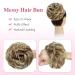 Tess Hair Part with Rubber Band - 55g Honey Blonde & White Blonde Synthetic Hair Extensions for Large Buns | Women's Hair Tie - Buy Online on GoSupps.com