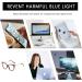 Shop Ljczka Vintage Cat Eye Blue Light Filter Glasses for Women - Stylish Metal Frame Anti-Tiredness 0.0 Red Lens - Buy Online on GoSupps.com