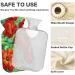 NAANLE 1L Hot Water Bottle with Lid | Transparent Poppy Flower Design | Menstrual Cramps Relief & Heat Therapy - Buy Online on GoSupps.com