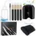 56 PCS Mini Portable Fans USB Rechargeable Handheld Bladeless Air Conditioning Cooling Refrigeration Fan Lash Shampoo Brushes Plastic Wash Bottle Squeeze Bottle Disposable Eyelash Mascara Brushes