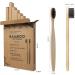Jinpojun Bamboo Toothbrushes - 6 Pack Nano Brush BPA Free Eco-Friendly Biodegradable & Compostable Packaging (Black & White) - Buy Online on GoSupps.com
