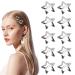 Punwey star hair clips 10 pieces star hair clips star pentagram hair clips y2k hair clips y2k hair clips silver hair clip silver glitter star hair accessories bb-clip for girls women