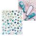 JMEOWIO 9 Sheets Aurora Holographic Moon Star Nail Art Stickers - Colorful Self-Adhesive Nail Supplies for Creative Nail Designs - Buy Online on GoSupps.com