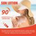 Sun Lotion Cream with SPF 90 Refreshing Moist Non-Greasy Sunscreen Waterproof Long Lasting Face Sun Cream Sun Protect Cream for all Skin Types Moisturising Cream For Daily Use - 50g - Buy Online on GoSupps.com