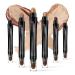 LUXAZA 6 PCS Brown Neutral Metallic Eyeshadow Stick Champagne Brown Cream Shimmer Eyeshadow Pencil Crayon Eye Brightener Stick Highlighter Eye Liner Pen Pro Waterproof & Long Lasting Eyeshadow Eye Shadow Stick Makeup B03...