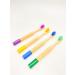 Eco-Friendly Plastic-Free Bamboo Toothbrushes 4-Pack | Sustainable Oral Care - Buy Online on GoSupps.com