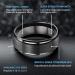 JEROOT Titanium Magnetic Rings 8mm V 1/2 with 2 Strong Magnets | Sleek Step Edge Design for Men Women | 3500 Gauss | Gift Box Included - Black - Buy Online on GoSupps.com