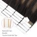 Real Hair Balayage Tape In Extensions - 20 Pieces 50g Remy Human Hair | Dark Brown to Chestnut Brown #B2-6 - International Shipping Available - Buy Online on GoSupps.com