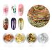 Nail Art Glitter Decoration Set - 24 Boxes Nail Foil Rose Gold Silver Paillette Flake Sequins for 3D Nail Design - Buy Online on GoSupps.com