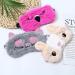 4 Pack Cute Animal Sleeping Masks for Girls and Women - Soft Plush Blindfolds for Kids, Teens - Perfect for Travel, Nap, and Night Sleeping - Buy Online on GoSupps.com