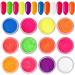 Nail Powder Nail Art Gradient Powders Neon Fluorescent Nail Glitter Dust Pigment DIY Nail Art Decoration (12) 12color