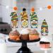 Fall Thanksgiving Gnome Theme Cupcake Toppers 18-PC Set - Perfect for Thanksgiving Party and Harvest Party Turkey Maple Leaf and Pumpkin Decoration - SugarGera 04 - Buy Online on GoSupps.com