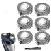 SH50/52 Replacement Heads Compatible with Philips Series 5000 Shavers SH50 MultiPrecision Blades Upgrade Head Blades Compatible with Norelco Series 5000 SH50 Electric Shavers 6 Count