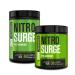Jacked Factory NITROSURGE Pre Workout Supplement - Endless Energy Instant Strength Gains Clear Focus Intense Pumps - NO Booster & Powerful Preworkout Energy Powder - 90 Servings Arctic White