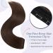 Real Hair Extensions Clip-In | 100% Remy Human Hair | 55cm Thick Soft Tress | Medium Brown 04# | 1 Pack - Perfect for Extra Volume - Buy Online on GoSupps.com