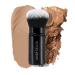 LAURA GELLER NEW YORK Retractable Airbrush Kabuki Brush for All Face Makeup & Foundation for Liquid, Cream and Powder Face Makeup With Aluminum Handle 01 Airbrush Kabuki Brush