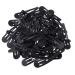 Alef Judaica Anti-rust Metal Snap Hair Clips for Women and Girls - 25 pcs Black | Non Slip Barrettes for All Hair Types - 4.9 cm | Reusable Hair Accessories - Buy Online on GoSupps.com