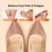 Metatarsal Pads for Women - 3 Pairs Ball of Foot Cushions & High Heel Inserts Reusable Non-Slip Shoe Inserts in Beige Black & Clear - Buy Online on GoSupps.com