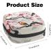 Stylish Menstruation Pad Bag with Zipper - Women's Tampon & Napkin Storage - Cherry Blossom Design - Buy Online on GoSupps.com