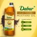 Dabur Cold Pressed Mustard Oil - 1L | Omega 3 & 6 Healthy Cooking Oil - Buy Online on GoSupps.com