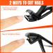 DRMODE Angled Head Nail Clippers for Thick Nails - Premium Steel Toe Nail Cutter with Wide Opening for Men, Seniors, Women - Black - Buy Online on GoSupps.com