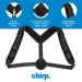 Chirp Upper Back Posture Corrector for Men and Women - Adjustable Shoulder and Back Brace for Posture Alignment - Black - Buy Online on GoSupps.com