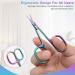 CGBE Professional Nail Smoke Scissors - Curved Tip Extra Sharp Stainless Steel for Cuticle Eyebrows & Eyelashes - Multicolored Design - Buy Online on GoSupps.com