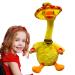 Dancing Duck Toy: Talking Singing Duck Plush & Interactive Toy Repeating What you Say and Dance for Endless Fun & Entertainment Christmas and Decoration Piece USB Rechargeable Yellow Golden Quacker