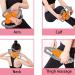 MZDXJ Fascia Muscle Roller - Cellulite Massager for Trigger Points - Reduce Soreness, Tightness in Calves, Legs, Arms & Shoulders - Deep Tissue Massage Tool in Orange Gray - Buy Online on GoSupps.com