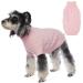 Hjumarayan dog sweater - warm dogs sweater simple & elegant dog sweater Small dogs with legs beautiful dog sweater with dishes opening dog sweaters sweaters for chihuahua (pink m) m (breast 44cm back 34cm) pink