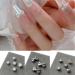 3Pcs Nail 3D Bowknot Nail Tie Nail Ornaments Nail Art Accessory For Women Girls Manicure Easy To Install And Remove Brown Imitation - Buy Online on GoSupps.com