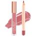 Easilydays 2Pcs Matte Nude Lip Liner Pencil and Lip Stick Set 12 Colors Crayon Matte Longwear Lip Pencil 24h Velvety Red Lips and Lip Liners Make Up Lip Contouring Pencil Waterproof Long Lasting Nude Lipgloss Lip Stain Kit with Lip Liner for Women (#05)