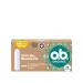 ob Tampon Organic Normal made of 100% organic cotton for medium to heavy days for natural protection 16 pieces