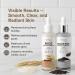 Glow White & Black Rice Exfoliate Ampoule - Peeling Shot Exfoliating Gel with Rice Extract - Gently Removes Dead Skin & Blackheads - for Morning & Night Facial Care for All Skin Types - 2 x 2.7 fl oz - Buy Online on GoSupps.com