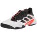 adidas Men's Barricade Tennis Shoe 9.5 White/Core Black/Solar Red
