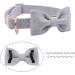 Dogwong Adjustable Dog Collar with Removable Fly Gray | Comfortable Pet Collar for Small & Medium Dogs | Perfect Gift for Girls - Pack of 1 - Buy Online on GoSupps.com